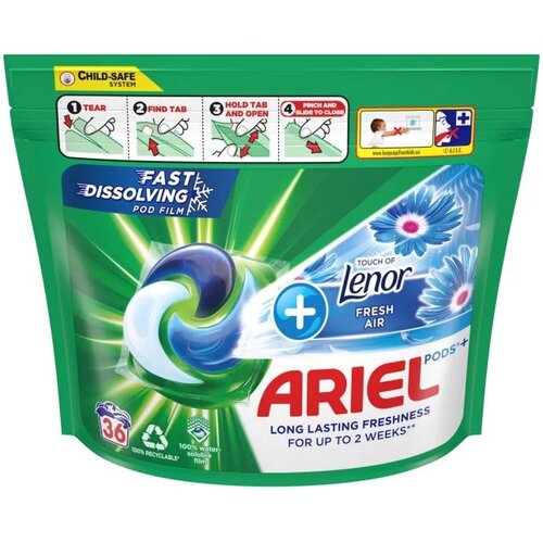 Ariel Touch of Lenor Fresh Air gel kapsule 36 komada Slike