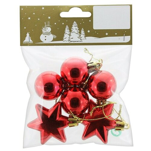  dekorativni artikl i zvijezde (crvena, plastika, 6 kom.) Cijene