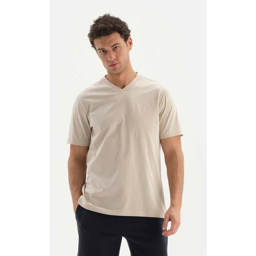 Dagi T-Shirt - Beige - Regular fit Slike