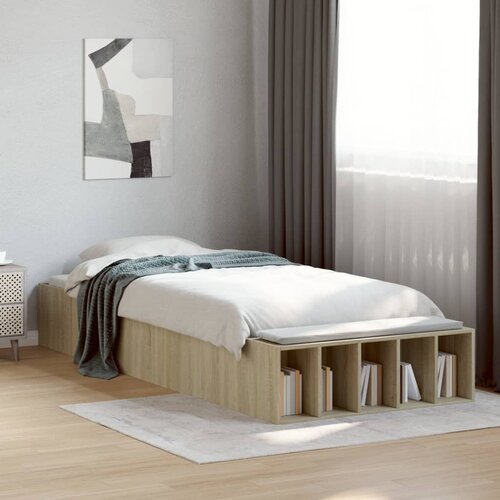 Furnova Posteljni okvir sonoma hrast 90x190 cm inženirski les, (21934635) Slike