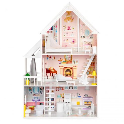 ECO TOYS Drvena kućica za lutke XXL Residence Cene