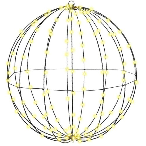 VidaXL Žogica med 192 LED Toplo bela 60 cm Kovina Slike