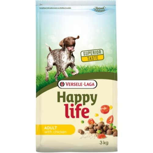 Happy Life hrana za pse adult chicken 3 kg Slike