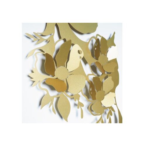 Wallxpert dekorativni metalni zidni pribor carpa koi APT748 l gold Slike
