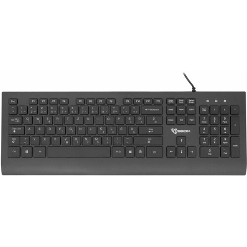 S Box tipkovnica USB črna SLO K-33/HR, (21371219) Cene