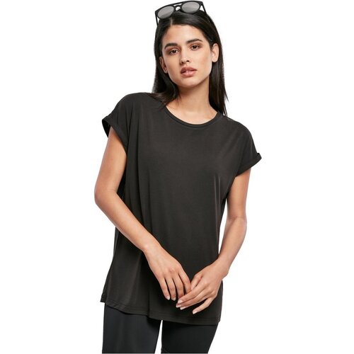 Urban Classics Ladies Modal Extended Shoulder Tee Black Slike