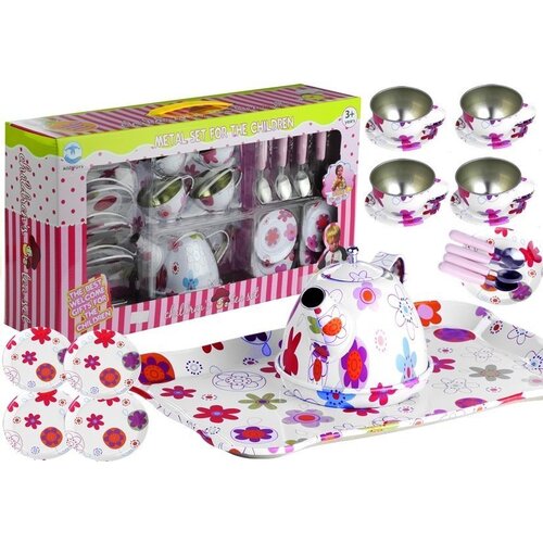 Prekrasan metalni kuhinjski set za čaj za igru - FLOWERS Cene