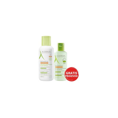 A-derma Exomega control emolijentna krema + Exomega Control gel 2u1 GRATIS Cijene