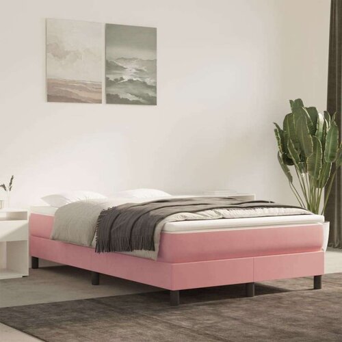  Madrac s džepičastim oprugama rozi 120x220x20 cm baršunasti Cijene