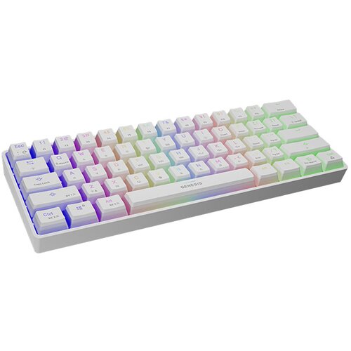 Genesis THOR 660 gaming tipkovnica, mehanska, žična USB Type-C / brezžična Bluetooth, RGB LED osvetlitev, Anti-Ghosting, F1 - F12, aplikacija, bela Cene