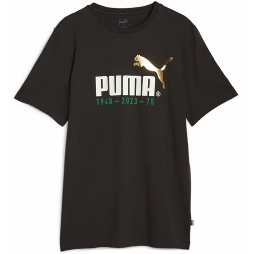 Puma LOGO CELEBRATION TEE Muška majica, crna, veličina