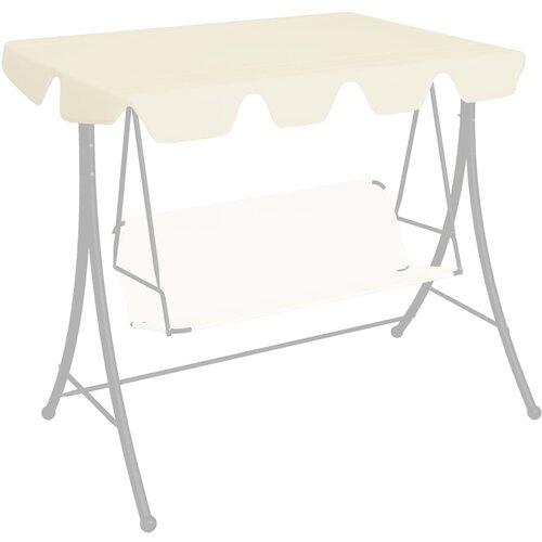 VidaXL Zamjenski krov za vrtnu ljuljačku krem 150 / 130 x 70 / 105 cm Slike