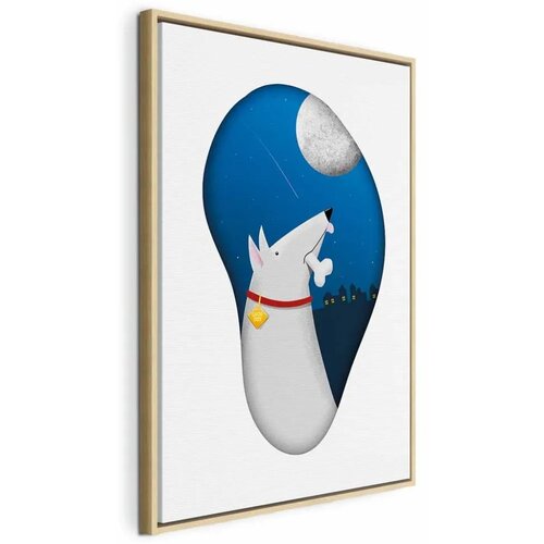  Slika - Dog Dreams (1 Part) Vertical 40x60 U prirodnom drvenom okviru Cijene