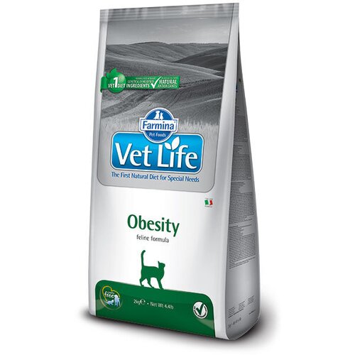 Farmina Vet Life Suva hrana za odrasle mačke Obesity, 2kg Slike