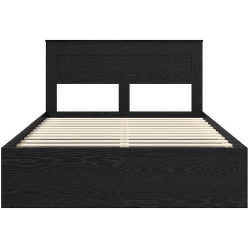  Okvir za krevet Crna 150 x 200 cm Čvrsto borovo drvo Slike