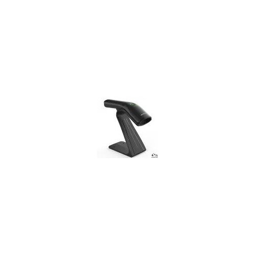 Qoltec 52750 &amp;ndash; Žični bralnik črtnih kodov 1D/2D in QR kod s postoljem, USB, črn Slike