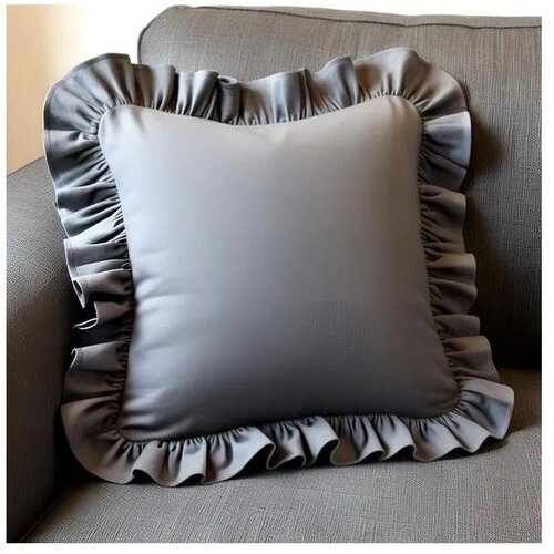 Mila Home Ukrasna jastučnica od mje&amp;scaron;avine pamuka 40x40 cm Ruffled &amp;ndash; Slike