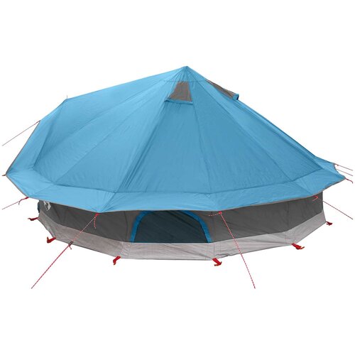 Tipi &amp;scaron;ator s krovom Plava 700 x 700 x 395 cm Poliester i čelik Slike