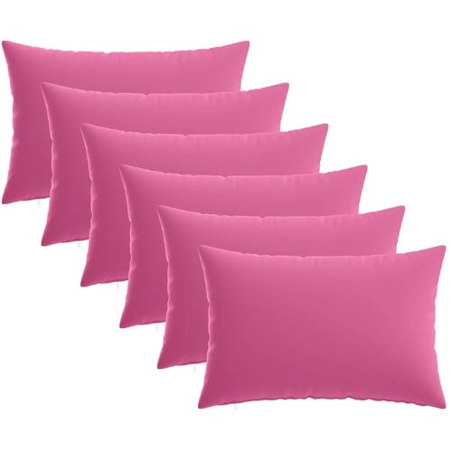  Presvlaka za jastuk 6 pcs HEERLEN Ružičasta 40 x 60 cm - Ružičasta 40 x 60 cm 6 Slike