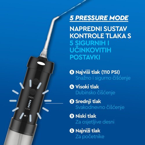 SimpleFloss Slider Black bežični oralni tu&amp;scaron; - crni Slike