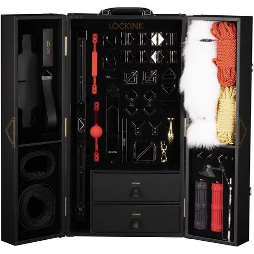 LOCKINK All-in-1 BDSM Play Kit - black Cene