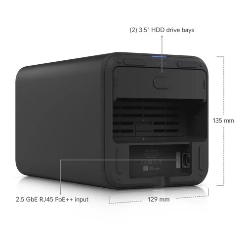 Ubiquiti HDD NAS Storage UniFi UNAS 2-Bay Black Slike