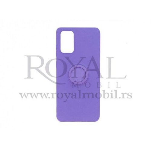  silikonska futrola kolor sa prstenom za huawei P40 lite e / huawei Y7P / honor 9C ljubicasta Slike