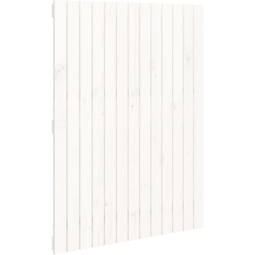 Maison Chic stensko posteljno vzglavje - vzglavna omarica - nočna omarica belo 82,5x3x110 cm trdna borovina, (21706830) Slike