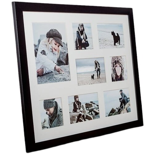 Styler Crni okvir za 8 fotografija Narvik, 51 x 41 cm Cijene