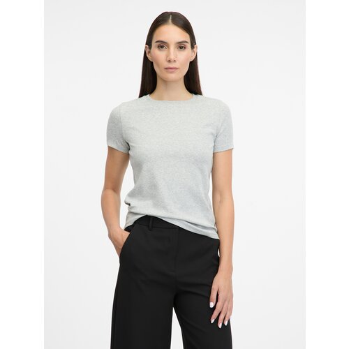 Orsay Light grey women&amp;#039;s short-sleeved T-shirt - Women&amp;#039;s Slike