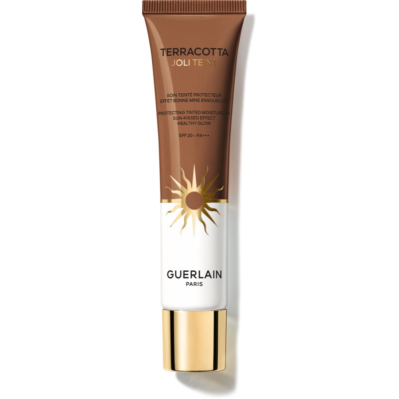 Guerlain Terracotta Joli Teint Protecting Tinted Moisturizer posvetlitveni tekoči puder za naraven videz SPF 20 odtenek 50 Bronze 30 ml Slike