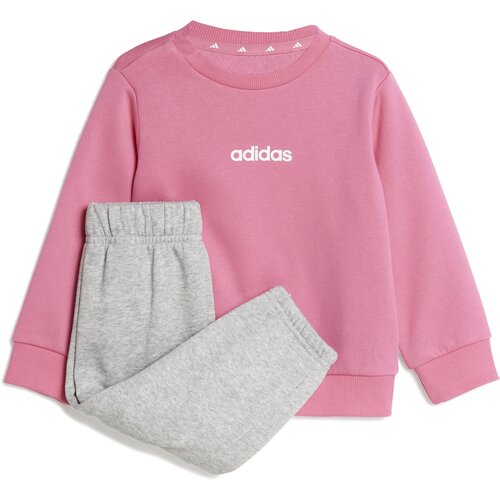 Adidas Komplet trenerka za devojčice I Lin Fl Jog, JW0030, Roze-siva Cene