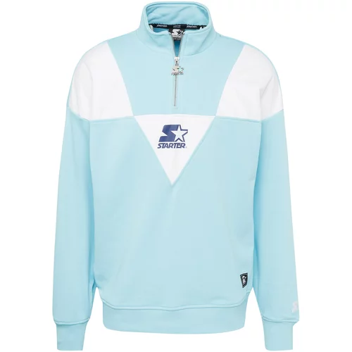 Starter Black Label Sweater majica mornarsko plava / svijetloplava / bijela