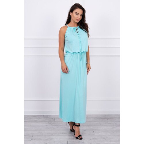 Kesi Boho dress with mint Slike