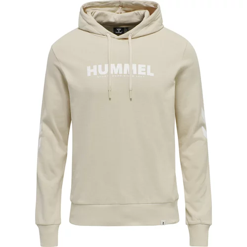 Hummel Sportska sweater majica 'Legacy' boja pijeska / bijela