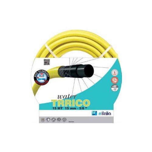 RRitalia Ba&scaron;tensko crevo za zalivanje Water Trico 1/2", 15m, Žuto Cene
