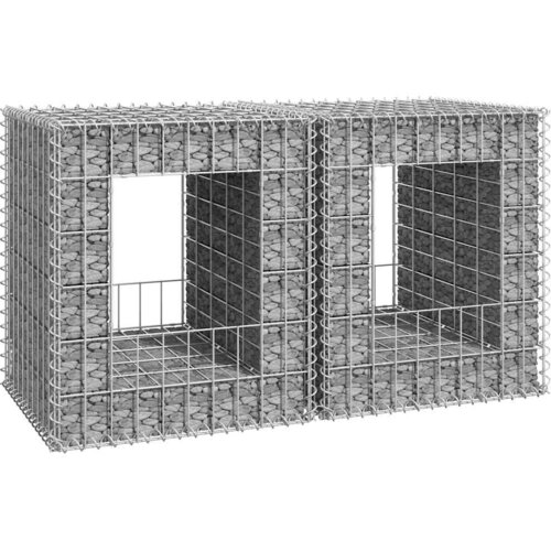  Gabionske stupne ko&scaron;are 2 kom 50 x 50 x 60 cm željezne Cijene