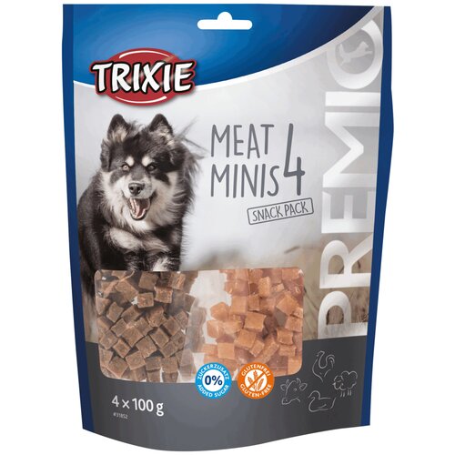 Trixie Pribolj&amp;scaron;ek Premio 4 Meat Minis pi&amp;scaron;č raca goved ovca Slike