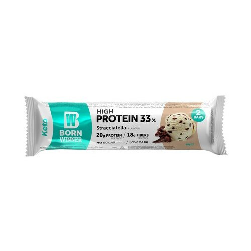 BORN WINNER Keto protein bar Straciatella 2x30g Cene