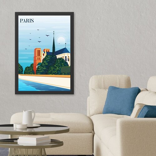 Wallity uramljena slika paris 5, 40x55 cm Slike