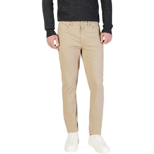 Borghese Hlače Chino / Carrot Cinque Tasche - Pantaloni sportivi 3WPAZ3 TW-31 Bež Cene