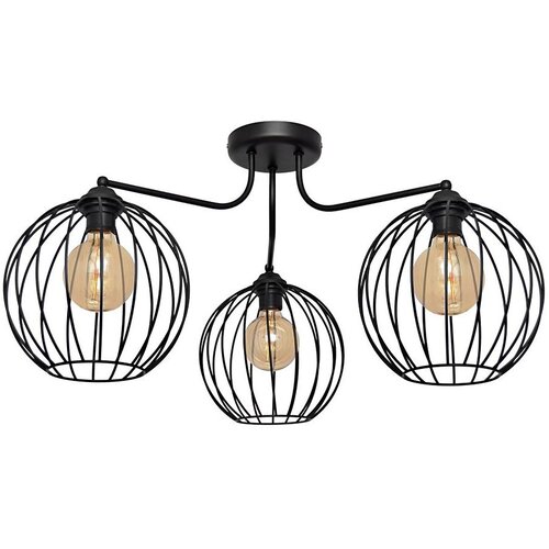  Stropni luster MERCURE 3xE27/15W/230V crna Cene