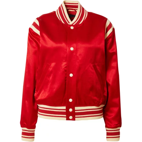 Polo Ralph Lauren Prehodna jakna kremna / ognjeno rdeča