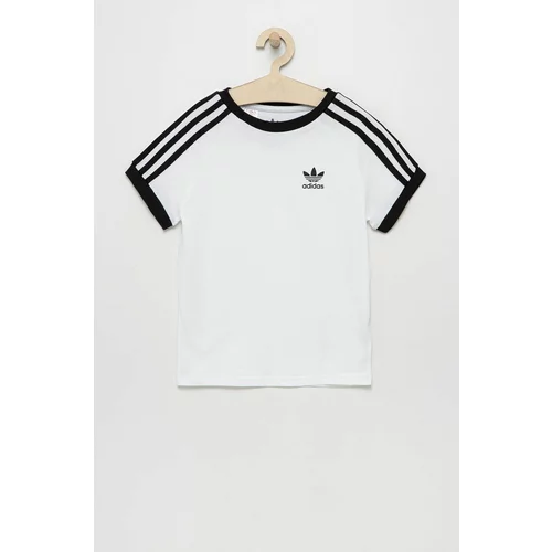 Adidas Dječja pamučna majica kratkih rukava boja: bijela, s aplikacijom