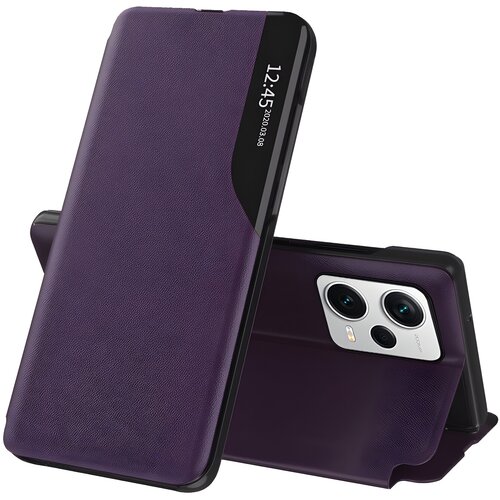 Techsuit Elegantna knjižna futrola View Case za Xiaomi Redmi Note 12 Pro/Poco X5 Pro 5G - Ljubičasta Cijene