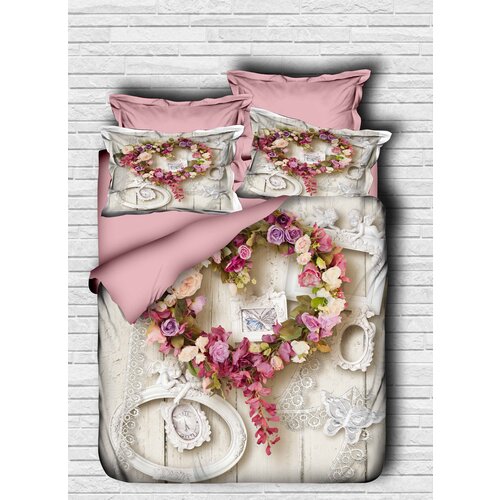 Hanah home komplet posteljine 128, 160x220cm, Bež Slike