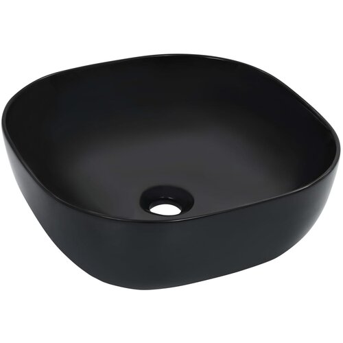 vidaXL umivaonik 42,5 x 42,5 x 14,5 cm keramički crni Cijene