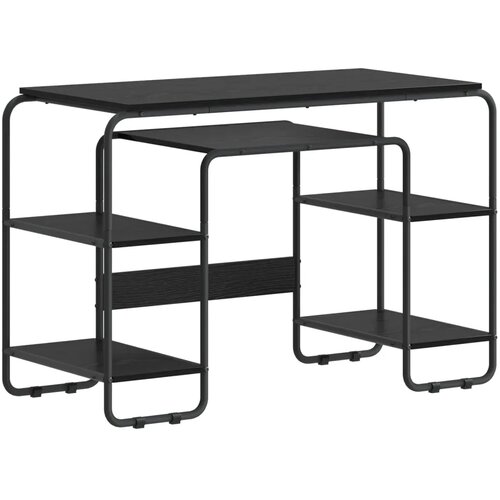  Stol s pohranom Crni hrast 113 5 x 52 x 75 5 cm - Crni hrast Slike