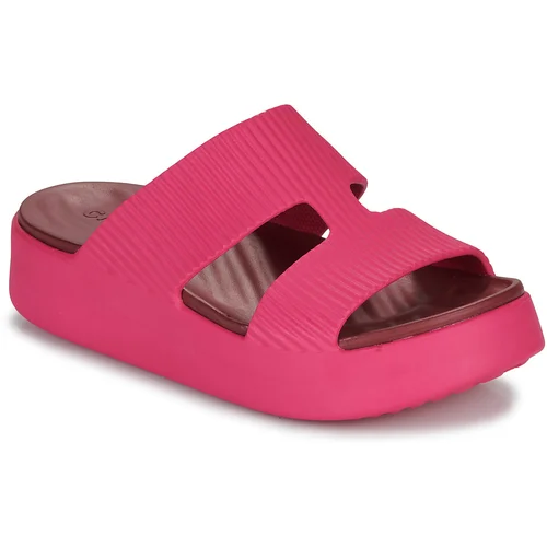 Crocs Natikači Getaway Groove Platform HStrap Rožnata