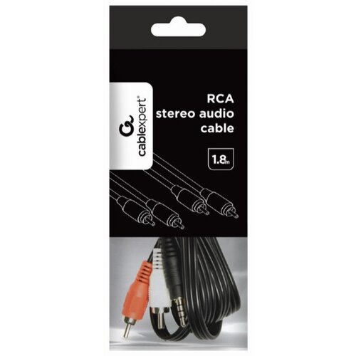 Gembird CCA-2R2R-6 audio kabal 2 x eine - 2 x eine, 1,8m kabal Slike
